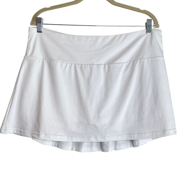 Zyia Active Womens Skort Size XXL White Pleated Back Pickleball Golf - Picture 1 of 6